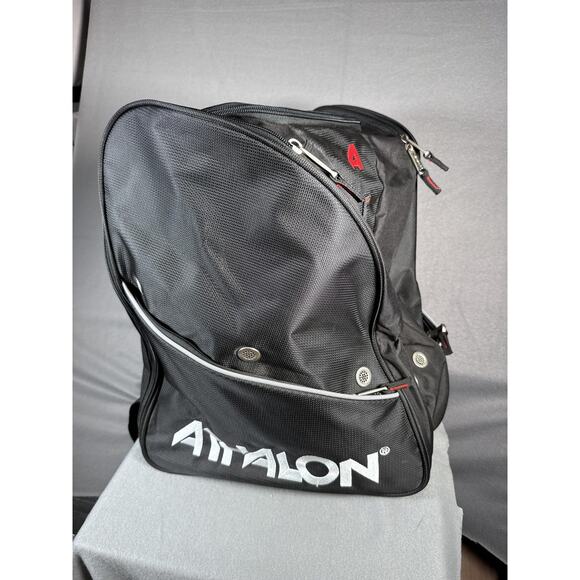 Athalon Deluxe Boot Backpack Black Padded Shoulder Straps Ventilated Pockets Bag - Picture 1 of 10
